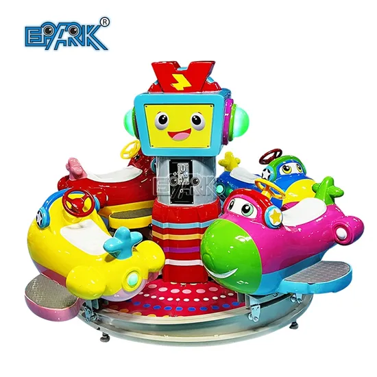 Coin Operated Game Machine Four Players Fun Flight Carousel Kids Ride for Sale 