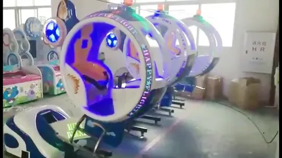 Coin Operated Fantastic Little Plane FRP Material Helicopter Simulation Swing Ride 
