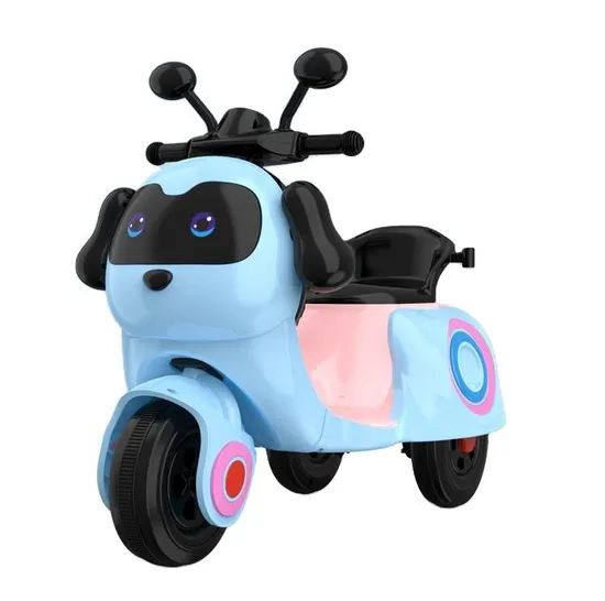 New Cute Baby Ride Mini Charging Motorcycle Kids Electric Toy Tricycle with Push Handle 
